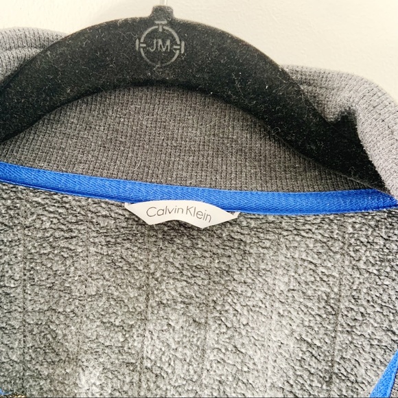 Men’s Calvin Klein Grey Zip Up Sweatshirt - Picture 7 of 9